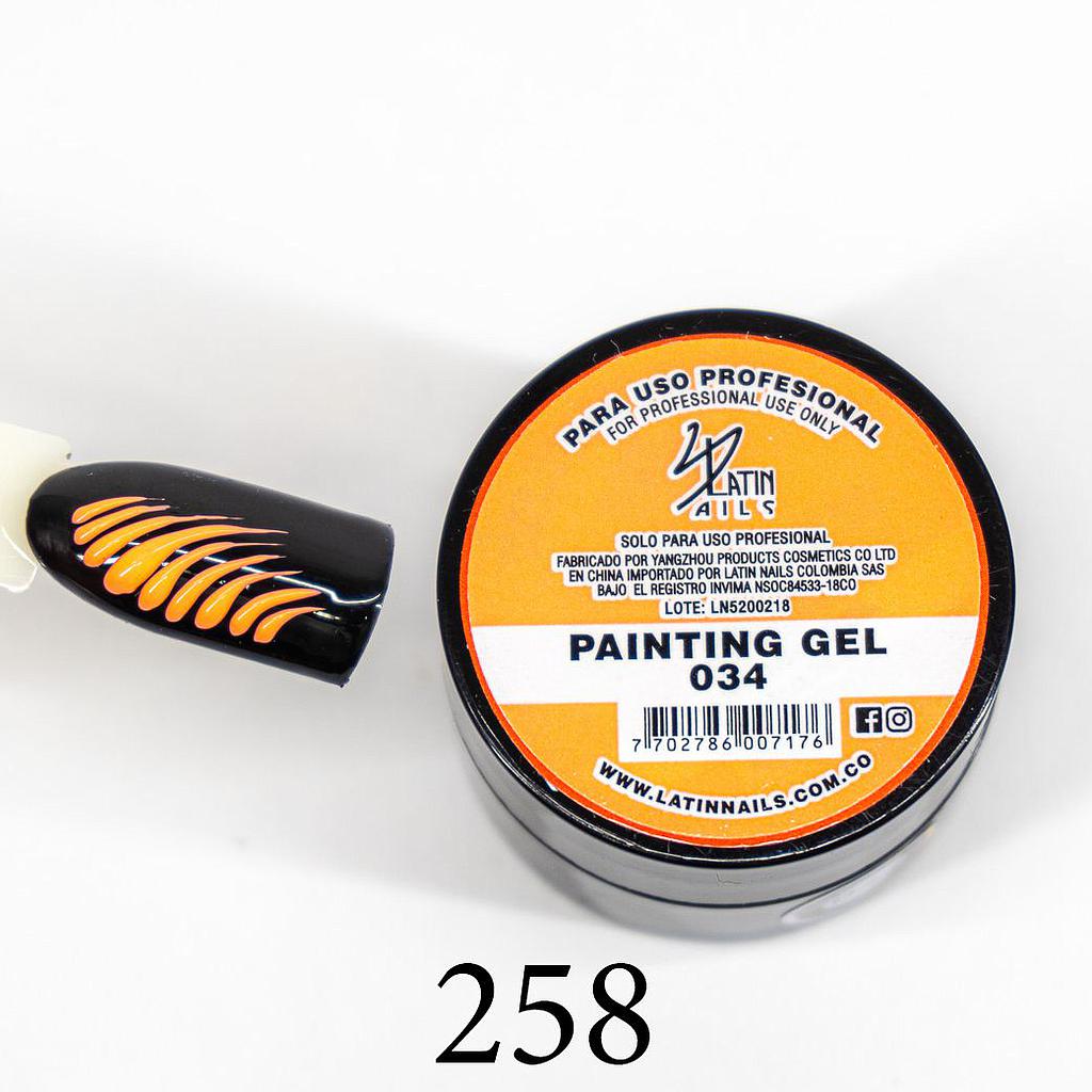 PAINTING GEL 034 NARANJA LATIN